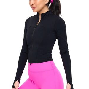 Buffbunny Collection Crop Phantom Jacket Onyx Black